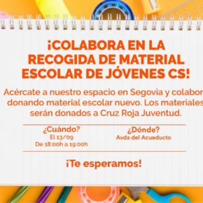 Jóvenes Ciudadanos organiza una recogida solidaria de material escolar en Segovia